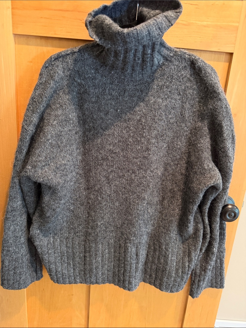H&M Gray Turtleneck Wool Sweater